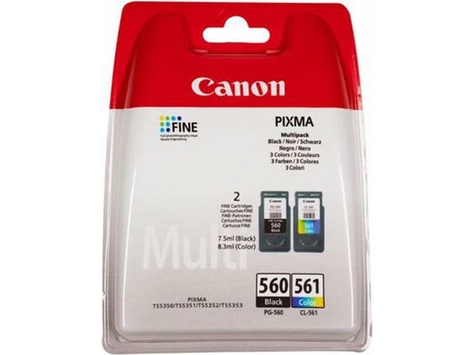 Canon Inktcartridge PG-560 / CL-561 Zwart + 3 kleuren Multipack