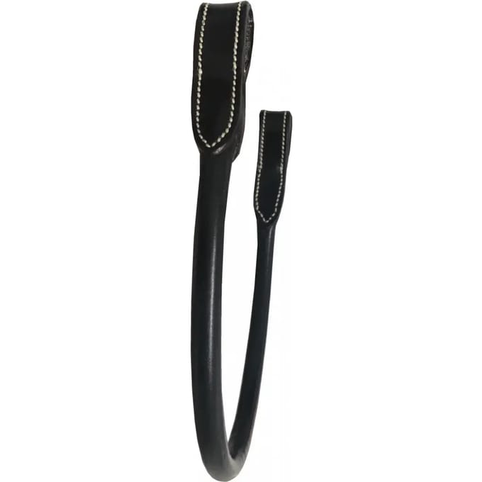 Ronde lederen wenkbrauwband voor paarden Silver Crown