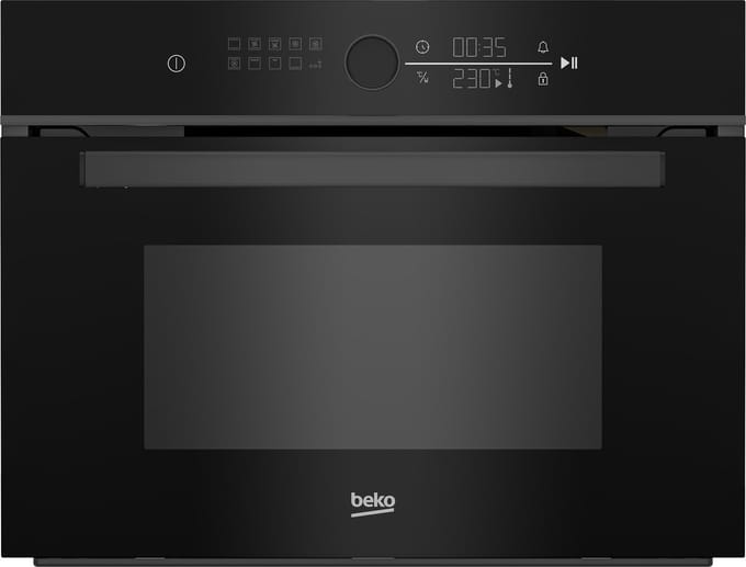 Beko BBCW13400DX | Inbouw oven met magetron | 45 cm | Zwart