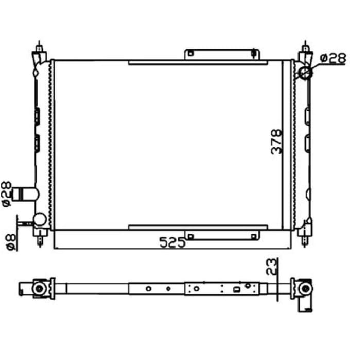 Radiator Economy Class NRF 55326A