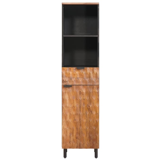 vidaXL - Badkamerkast - Bruin - 38 - x - 33 - x - 160 - cm - Massief - Mango - Hout