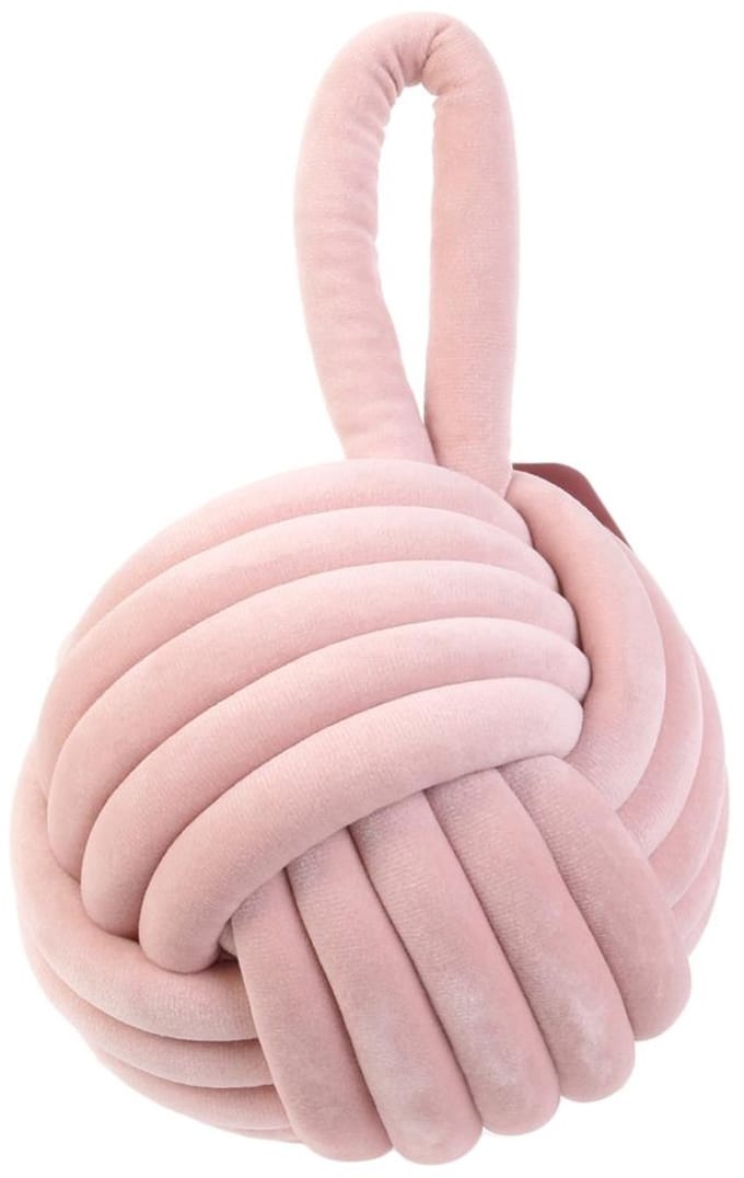 Home deco factory deurstop knoop - roze - 1,15 kg - deurstopper