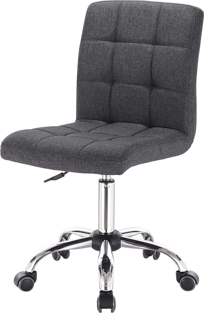 Bolt Edge Werkkruk - Donkergrijs - Ergonomisch - Stoffen bekleding - Op wieltjes