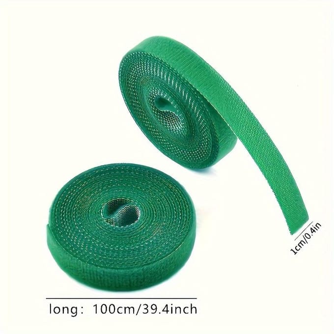 2 Rollen Heavy-Duty Verstelbare Tuinkabelbinders Herbruikbaar, Sterke Grip Plantondersteuning 2 rolls blue