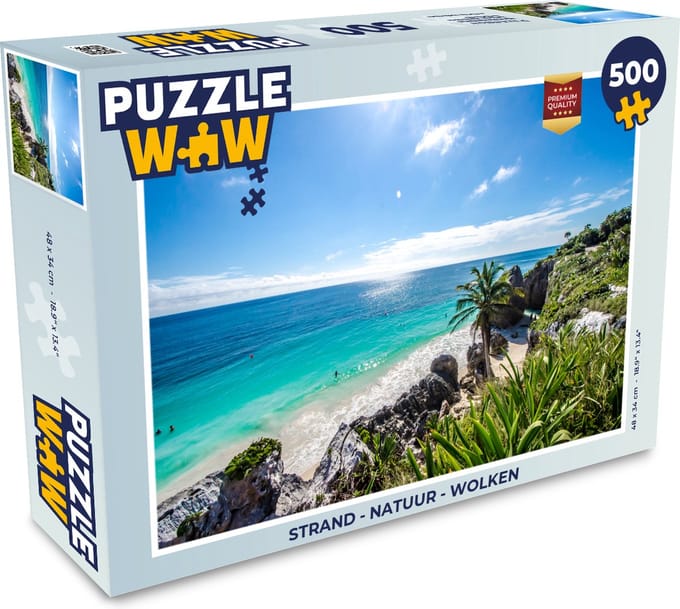 Puzzel Strand - Natuur - Wolken - Legpuzzel - Puzzel 500 stukjes