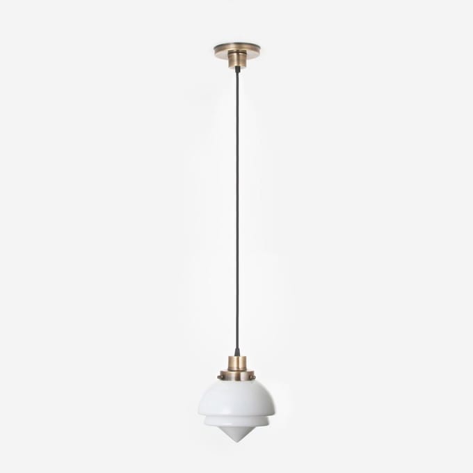 Hanglamp aan snoer Small Pointy 20's Brons - Art Deco Trade