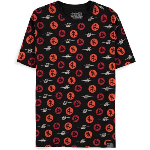 Difuzed Naruto Shippuden Symbols T-Shirt-Maat M (Diversen) Nieuw