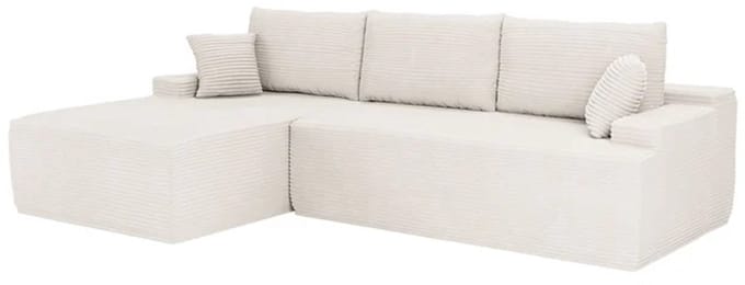 Coredo Bank - Corduroy bekleding - Links - Crème