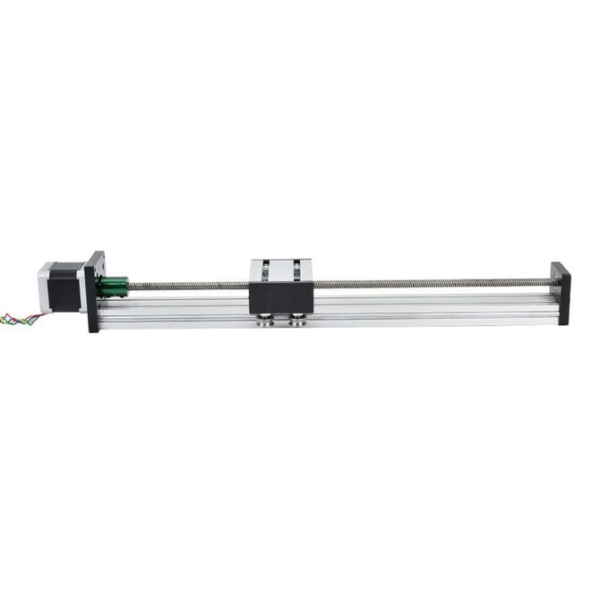 0808 Kogelomloopspindel Enkele As Trapezium Lineaire Glijrail met 57 Motor(Effectief Bereik 300mm)
