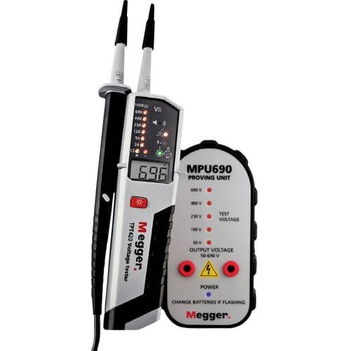 Megger Safety first Bundle TPT420 MPU690 Spanningstester CAT IV LED, LCD