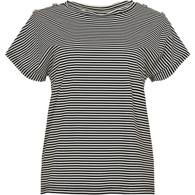 MAICAZZ Travel cerise top sp26.t60.719 black stripe