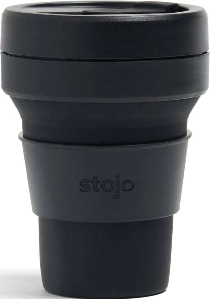 STOJO - Opvouwbare beker - To Go - Ink - Zwart - 355ml - Herbruikbaar