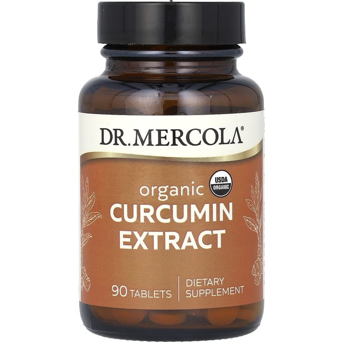 Dr. Mercola, Biologisch Kurkuma Extract, 90 Tabletten