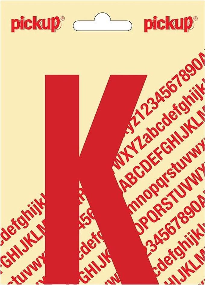 Pickup plakletter Nobel 120mm rood K - 31022120K