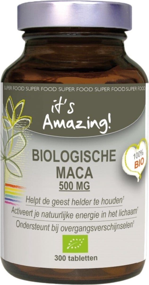 It's Amazing Biologische Maca 500 mg - 300 tabletten