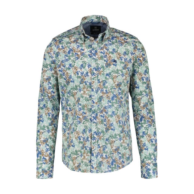 Lerros - Heren Overhemd - 24214061 - 622 Coastal Sea Blue