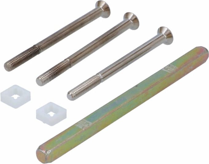 Bevestiging - Staal - S2 - S2 VB3 veiligheidsbeslag montageset deurkdikte 70 mm kruk/kruk