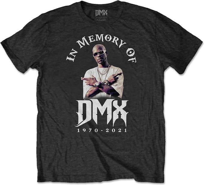 DMX - In Memory Heren T-shirt - M - Zwart