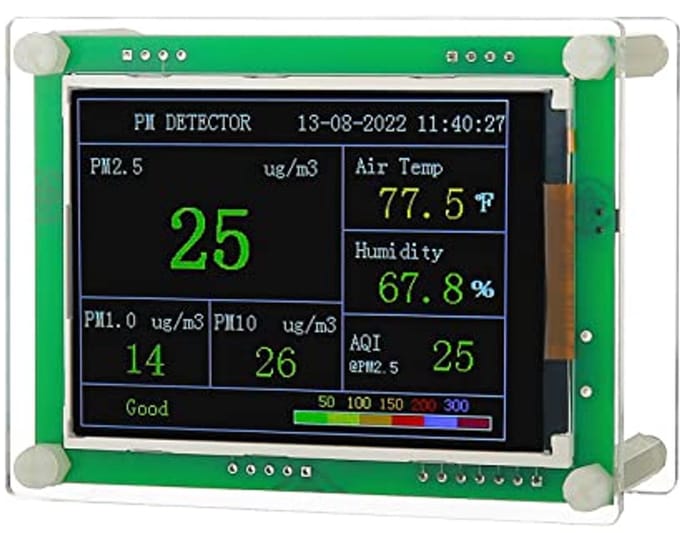 Luchtkwaliteitsmonitor Indoor voor Thuis en Kantoor - Meet PM1.0, PM2.5, PM10