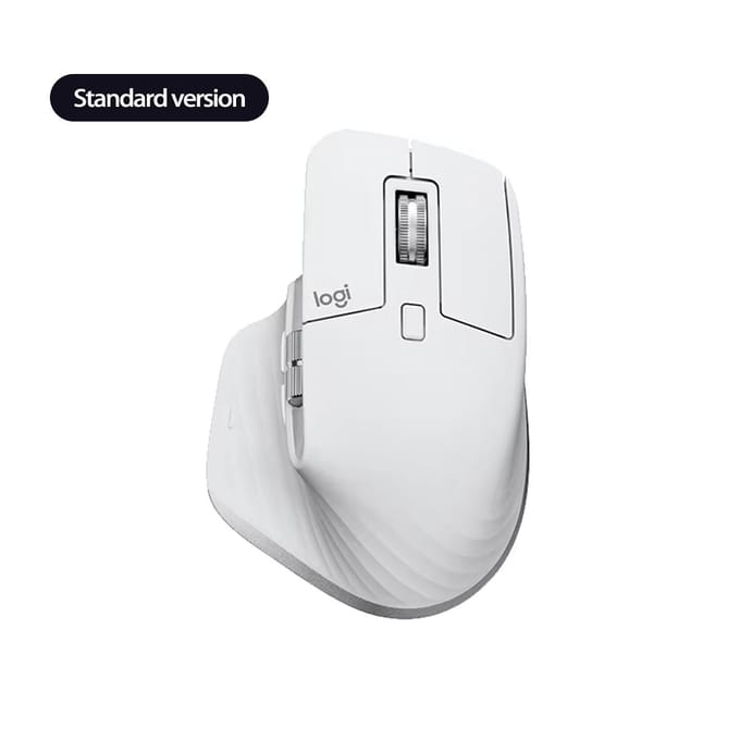 Logitech Master Series MX Master 3S Draadloze Bluetooth Muis Ergonomische Kantoor Stille Muis met Draadloze Ontvanger wit