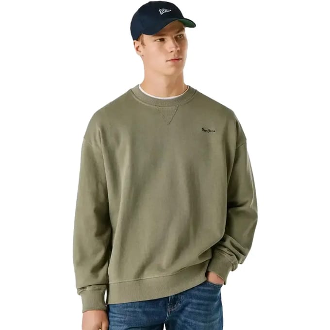 Pepe Jeans Geo Small Logo Sweatshirt Groen M Man