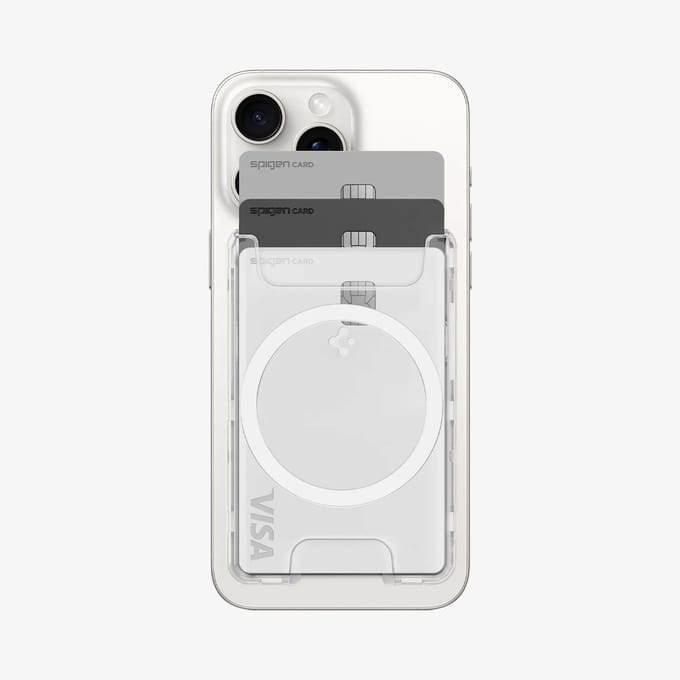 Spigen geschikt voor MagSafe Cardholder Ultra Hybrid - Clear