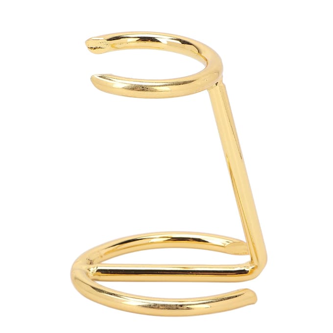 Scheerkwast Standaard Draagbaar Standaard Maat Gouden Legering Veiligheidsscheermes Standaard voor Mannen Bespaar Ruimte beige