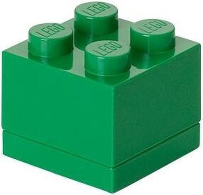 LEGO - Opbergbox Mini Brick 4 - Polypropyleen - Groen