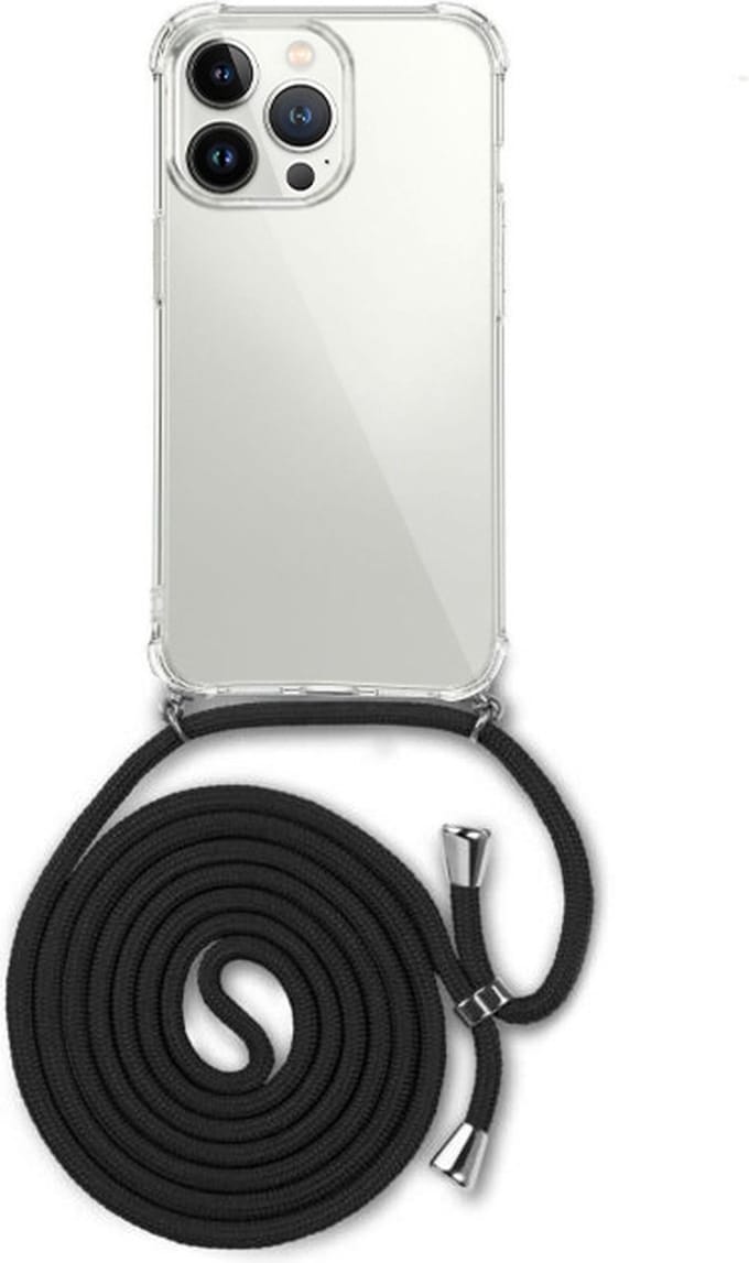 Fonu Anti-shock hoesje met koord Geschikt Voor iPhone 14 Pro Max