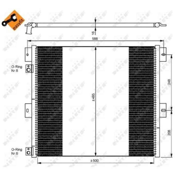Condensor, airconditioning NRF 35924