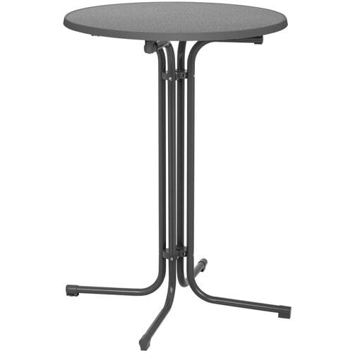 Bartafel - Ø 80 cm - vouwbaar - grijs - Royal Catering RC-BIS80FG