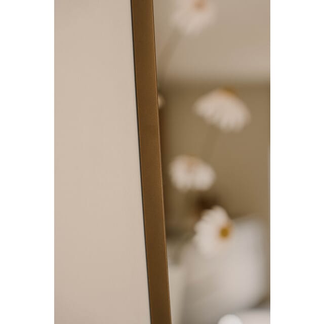 Indore Home Wave Organische Wandspiegel - 180 x 80 cm - Brons