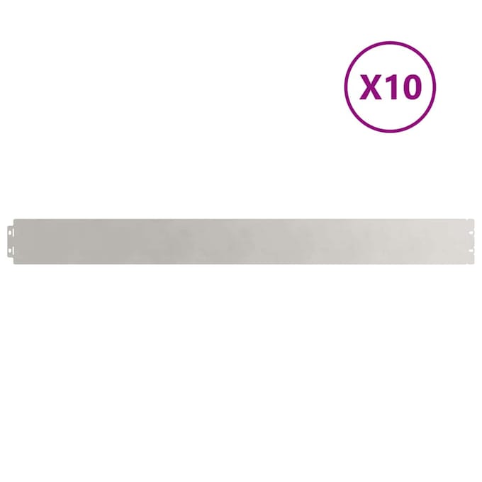 vidaXL - Gazonranden - 10 - st - 10x103 - cm - roestvrij - staal