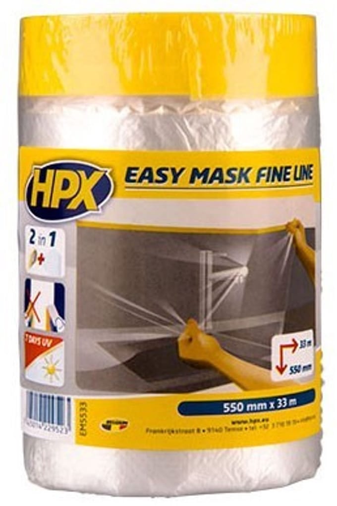 HPX easy mask afdekfolie washipapier - 55 cm x 33 m