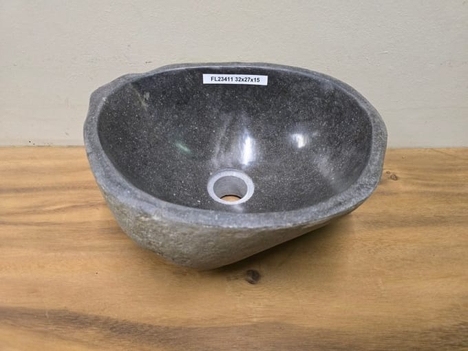 Waskom Natuursteen - 32x27x15cm - FL23411