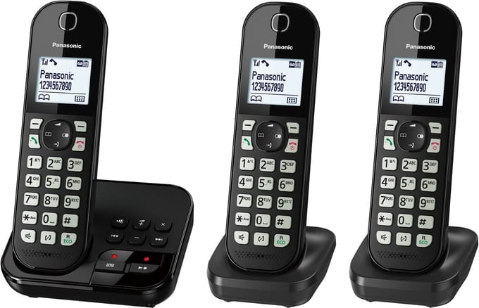 Draadloze telefoon - 3 handsets - antwoordapparaat - DECT - 463
