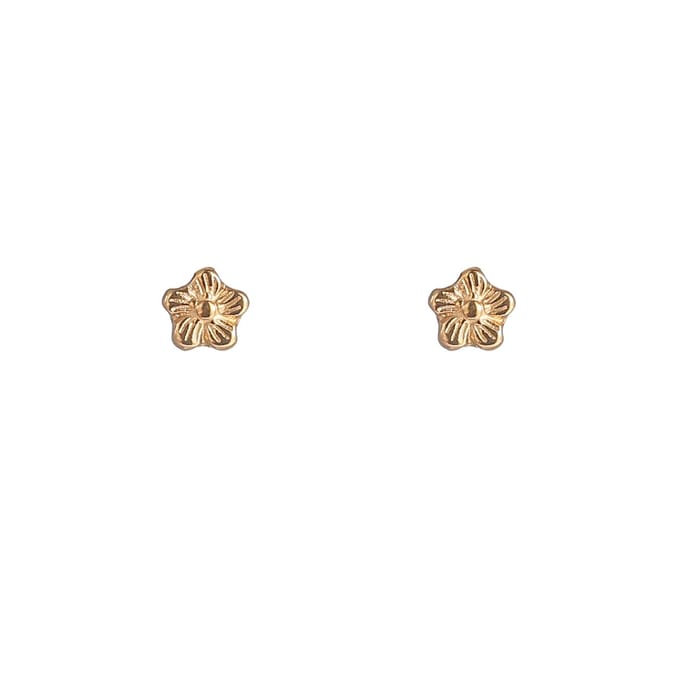 Go Dutch Label Oorknoppen Mini Flower Stud Goudkleurig