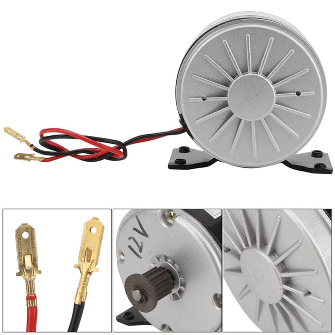 12V 250W Synchroon Wiel Mechanische Kracht Motor voor Elektrische Scooter Elektrische fiets gray