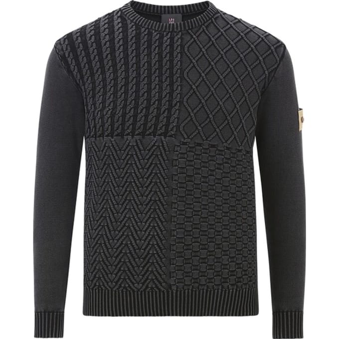 Jan Vanderstorm herren Trui - 72/74 - zwart - Plus Size
