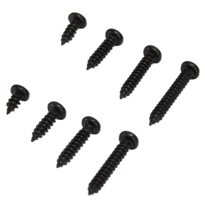 300 Stuks Zelfborende Schroeven Kruiskop Combinatieset Assortimentskit Koolstofstaal M3 Zwart