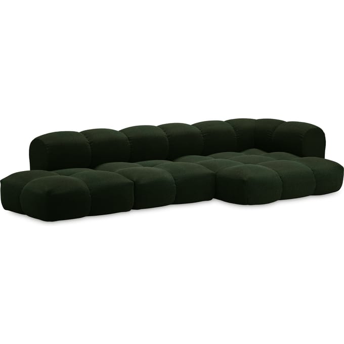 Objekte unserer Tage zander Sofa Design 07 rechts (4 -zit) - Hug Me 032 Moosgrün