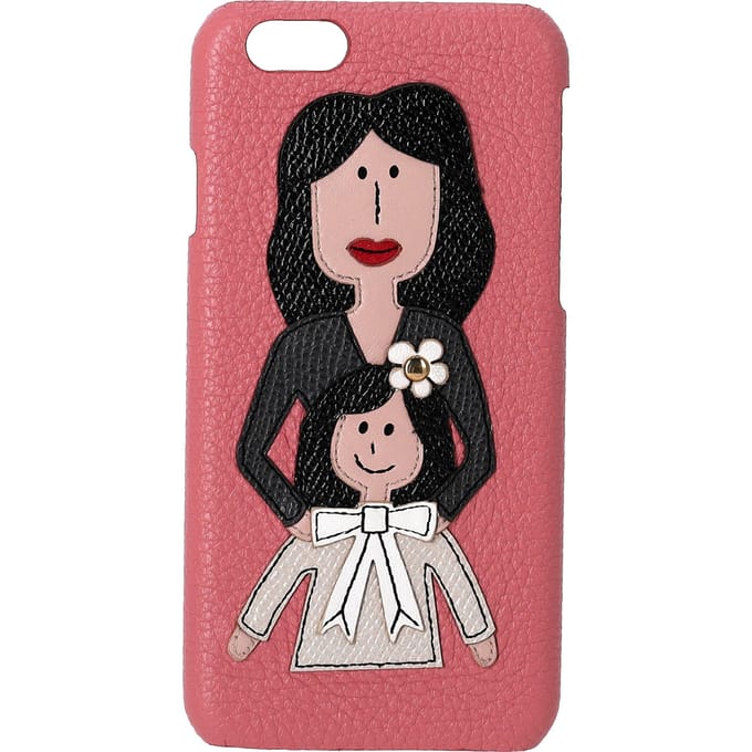 Dolce & Gabbana iPhone 6 Telefoonhoes in Roze Leer
