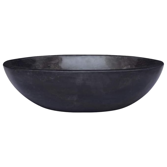 vidaXL - Gootsteen - 53x40x15 - cm - marmer - zwart