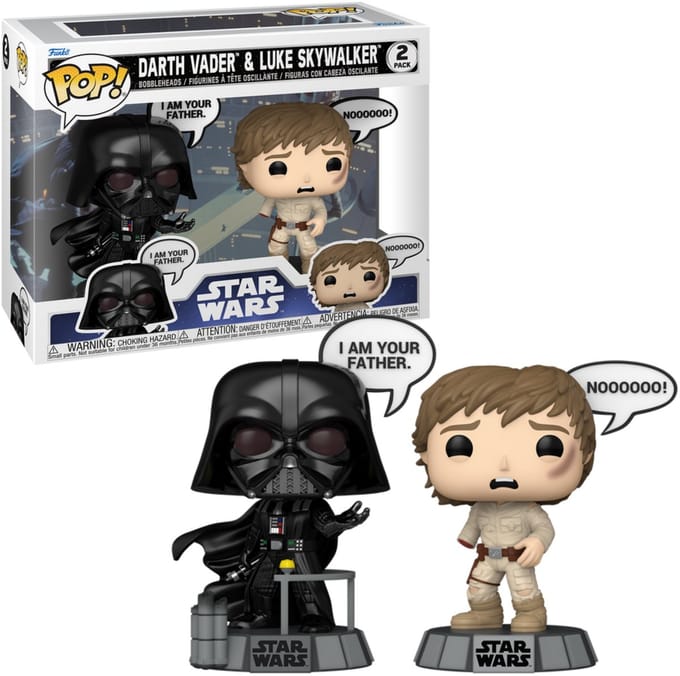 Star Wars Darth Vader & Luke Skywalker (Set van 2) vinylfiguren Unisex Funko Pop! - Neutraal - Standard