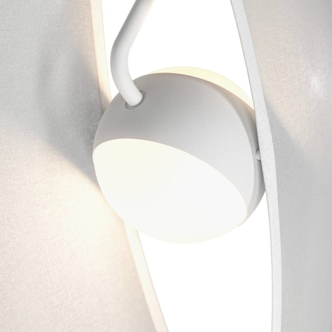 Maytoni LED hanglamp Reflex, stoffen kap, 1-lamp.