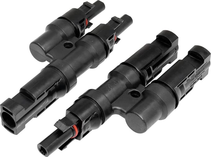 Waterdichte Y-Kabelconnector voor Zonnedakpanelen, 2 naar 1 Parallelle Koppeling