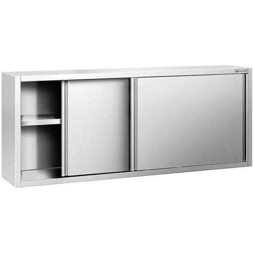 GGM Gastro Edelstahl Wandhängeschrank PREMIUM - 2000x400mm - mit Schiebetür - 800mm hoch