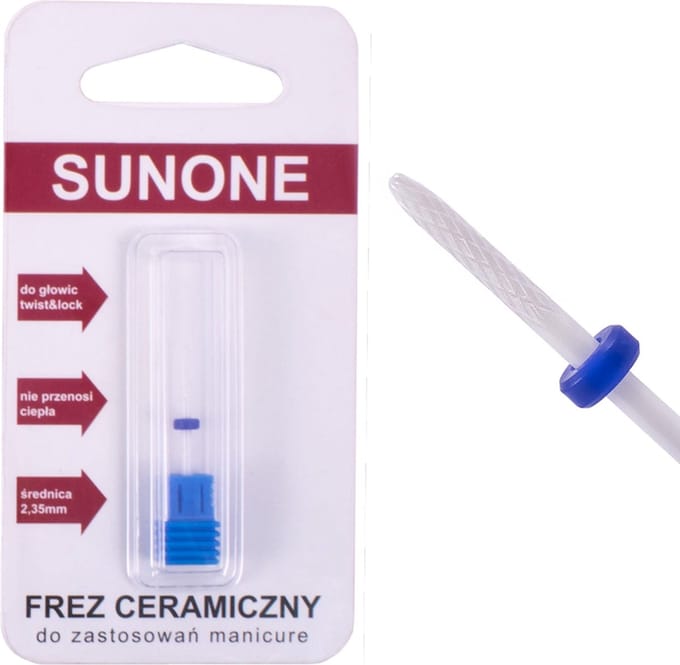 Sunone middelgrote keramische sleufsnijder voor manicure en pedicure - blauw