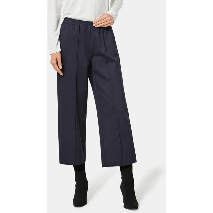 Goldner Culotte Verkorte jerseybroek VERA met plooien zwart