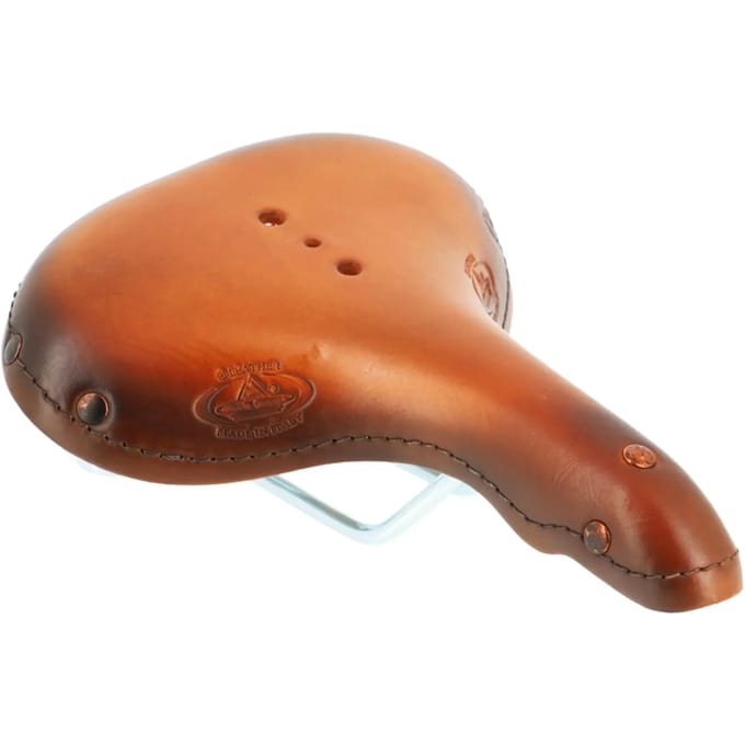 Echte lederen zadel Selle Montegrappa 1960 Old Frontier Classic Charleston